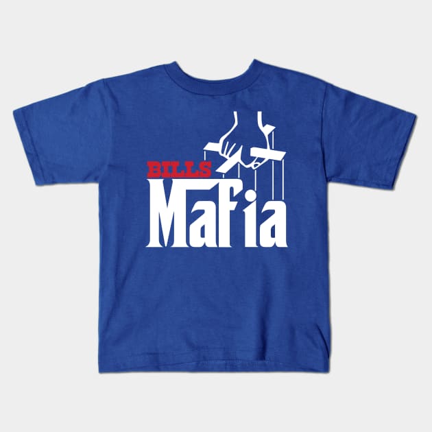 Buffalo Mafia Football Superfan Tribute Kids T-Shirt by darklordpug